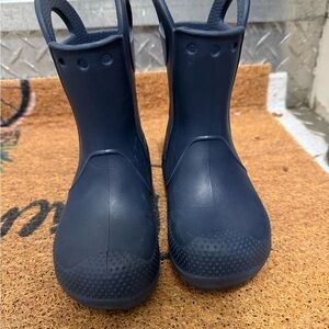 CROCS Kids Dark Blue Rain Boots
